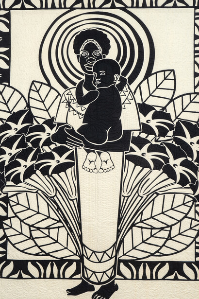Carolyn Mazloomi, The greatest love of all, 2013. Courtesy of Claire Oliver Gallery