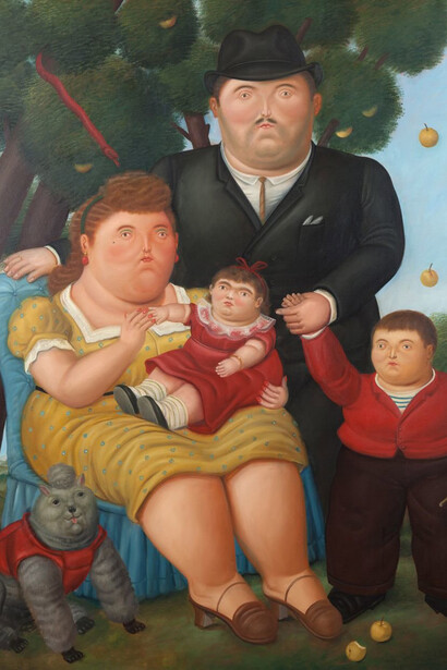 Fernando Botero, Una familia (1989, detalle)
