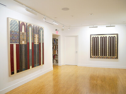 Garo Antreasian, Abstract Geometries, 2023, installation view. Courtesy of Tufenkian Fine Arts