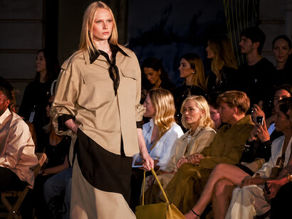 A look from the Ami Paris Spring/Summer 2026 show by Alexandre Mattiussi during Paris Fashion Week
