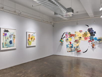 Yvette Drury Dubinsky, constructDEconstruct, exhibition view. Courtesy of A.I.R. Gallery