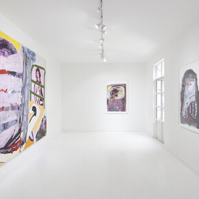 Virginia Chihota, Kuenda mberi, Moving on, vista de exhibición. Cortesía de Travesía Cuarto