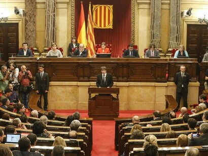 Puigdemont en el Parlament 