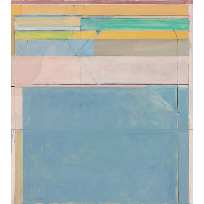 Richard Diebenkorn, Ocean Park #116, 1979, Oil and charcoal on canvas, 208.3 x 182.9 cm, Fine Arts Museums of San Francisco, museum purchase, gift of Mrs. Paul L. Wattis, Copyright 2014 The Richard Diebenkorn Foundation 