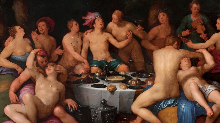 Cornelis Cornelisz. van Haarlem, The Prodigal Son among the Whores, 1615, oil on panel