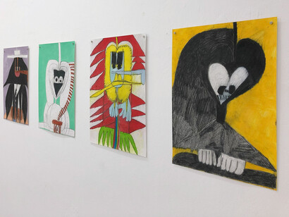 Anthony Coleman, view of the show, History of the Humanity. Courtesy of The Flat –Massimo Carasi