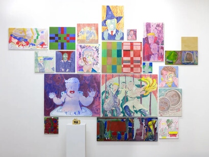 Graham Collins, Workers playtime, exhibition view. Courtesy of Halsey McKay Gallery 
