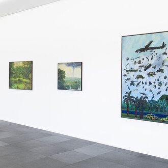 José Gamarra, The jungle theater, exhibition view. Courtesy of Xippas Gallery