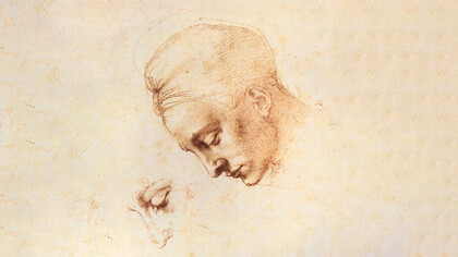 Michelangelo, Leda e il cigno, disegno preparatorio