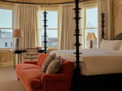 For a solo getaway, I would pick room 101 with its working fireplace. Credit: Read McKendree
