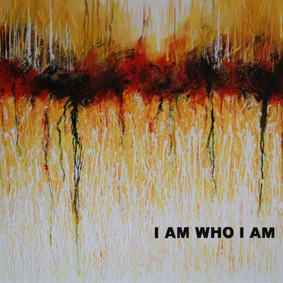 JungHee Lee-Marles, I Am Who I Am, Acrylic & Collage on Canvas, 40" x 40"
