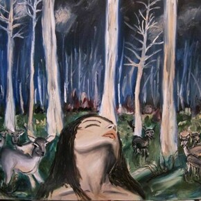 Zoë, Hidden Language, Oil on Canvas, 30" x 40"