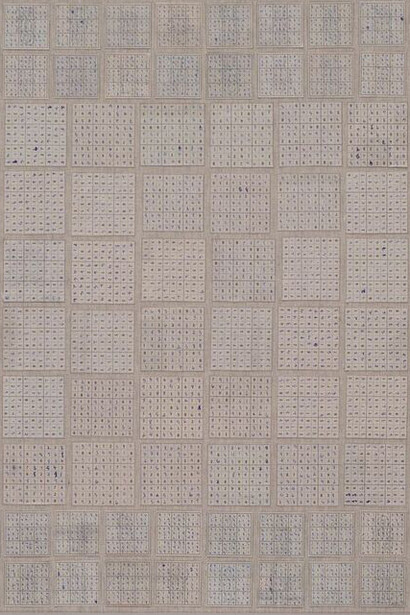 Jac Leirner, métrica mínima, 2015, Blue