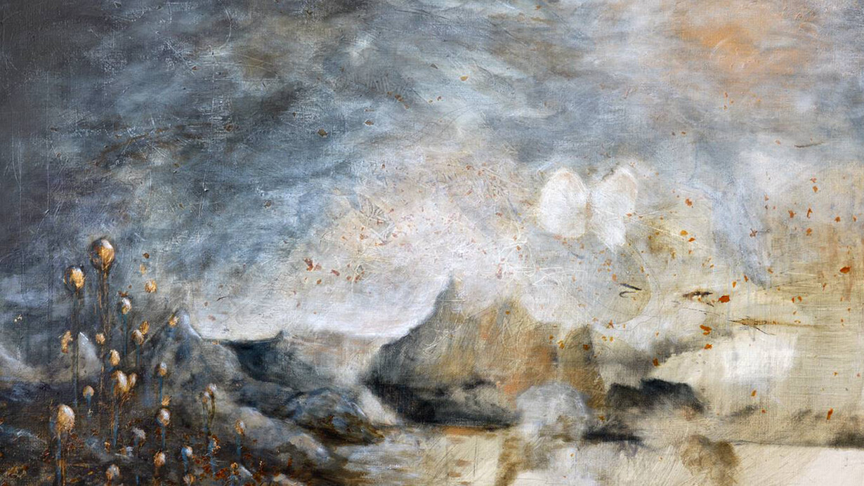 Sissel Hovden, After the Storm, Acrylic & Ink on Canvas, 28" x 39.5"