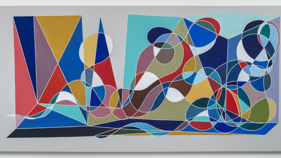 Cecilia Biagini, Ensemble, 2020, Acrylic on canvas, 38 x 78 in, 96.52 x 198.12 cm