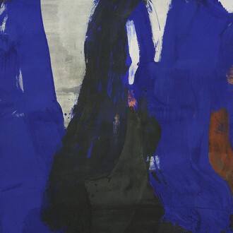 James Brooks -Quod 1961 - olio su tela - 122 x 170 cm. Courtesy Galleria Open Art, Prato