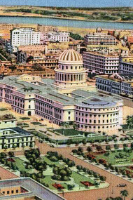 La Habana, escaneo digit, al de una targeta postal, 1933, Cuba