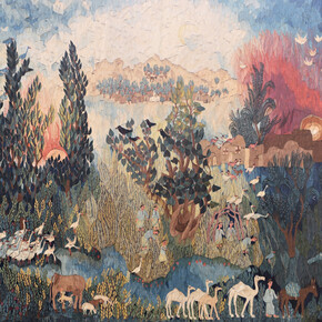 Ali Seliem , Prayers to the sun, 1976. Courtesy of James-Simon-Galerie