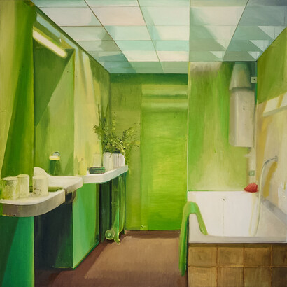 Erin Holly, A Trans Arrangement of the Painted Space, 2023. Courtesy of JD Malat Gallery