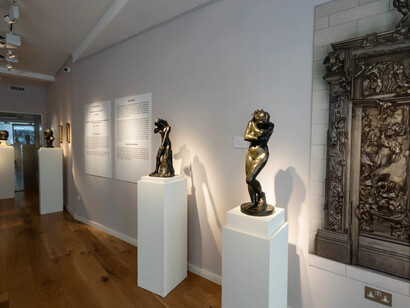 Auguste Rodin, Faces and fables, exhibition view. Courtesy of Bowman Sculpture Gallery