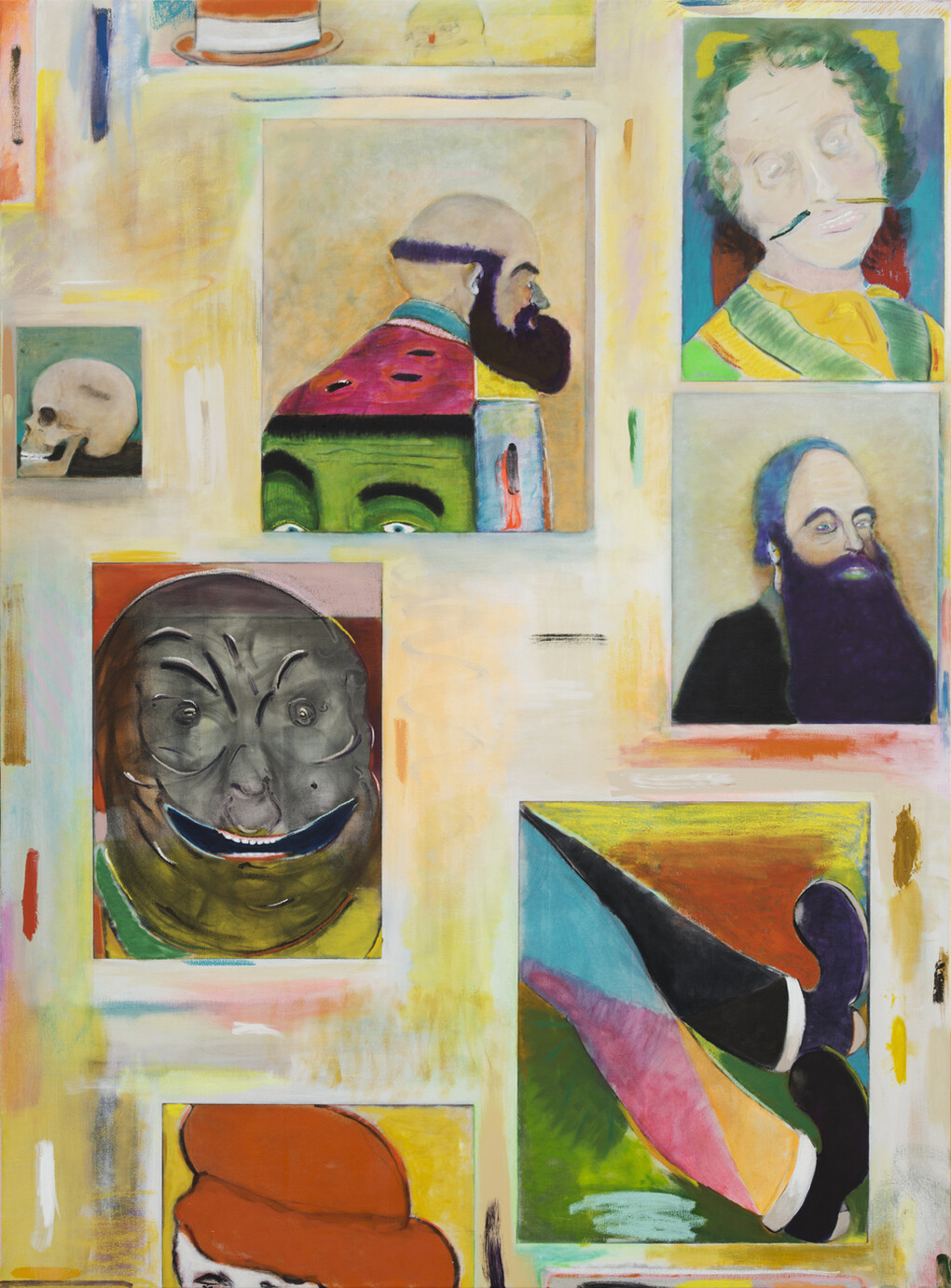 Ryan Mosley
Anatomy and the Wall, 2015
Oil on linen
215 x 165 cm
84 5/8 x 65 ins © The Artist; Courtesy Alison Jacques Gallery, London; Photography Michael Brzezinski
