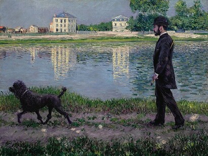Gustave Caillebotte, Richard Gallo e il suo cane Dick 