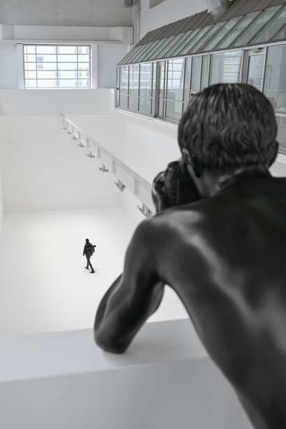 Elmgreen & Dragset, Momentan nicht erreichbar, exhibition view. Courtesy of Galerie Max Hetzler