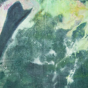 Frank Bowling, Swan upping (detail), 2020. Courtesy the artist and the Fitzwilliam Museum