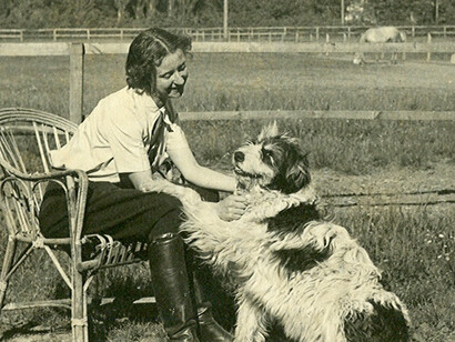 La poetessa Antonia Pozzi e il suo cane