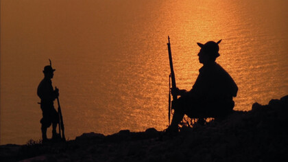 Mediterraneo, di Gabriele Salvatores, (1991). "Dedicato a tutti quelli che stanno scappando"