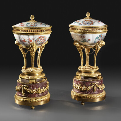 Pair of incense burners, gilt bronze, circa 1775, by Pierre Gouthière (1732–1813)