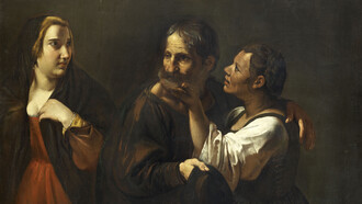Angelo Caroselli: L'organizzatrice di incontri (1625). Beauvais - Musée de l'Oise © ADAGP, Paris 2022