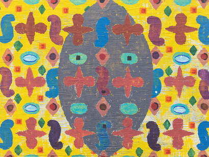 Danny Williams, Gold Coast (detail), 2022. Acrylic and gouache on paper, 31 x 37 in. Courtesy of Barry Whistler Gallery
