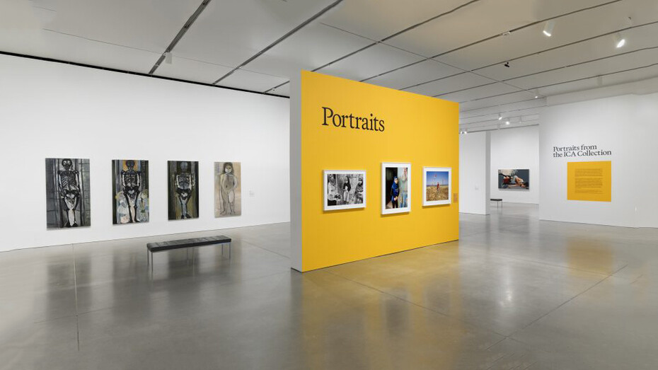 Portraits from the ICA collection, exhibition view. Courtesy of the Institute of Contemporary Art Boston