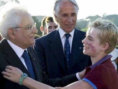 Il Presidente Mattarella con Beatrice Vio