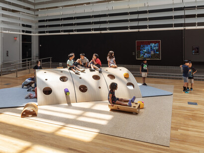 Cas Holman, Prototyping play, exhibition view. Courtesy of Queens Museum