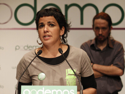 Teresa Rodríguez y Pablo Iglesias