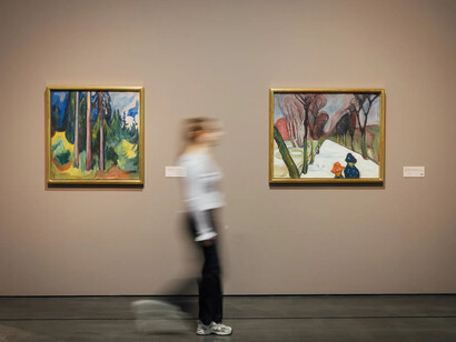 Paula Modersohn-Becker und Edvard Munch, Die großen fragen des lebens, ausstellungsansicht. Mit freundlicher genehmigung des Albertinums