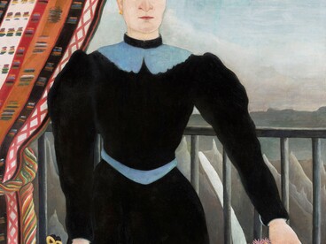Henri Rousseau, "Ritratto di donna", 1895, dettaglio