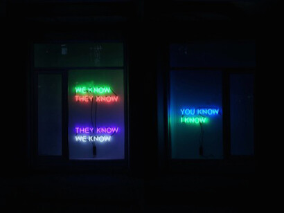  Tim Etchells, WHO KNOWS, 2014, Courtesy of the artist and Vitrine, London