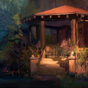 Raymond Bonilla, Last light on Bidwell (detail). Courtesy of Momentum Gallery