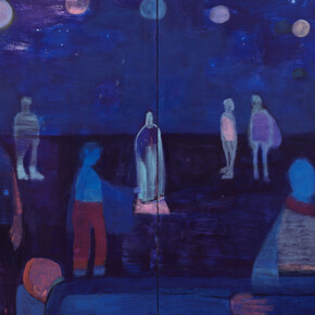 Katherine Bradford, Communal table. Courtesy of Canada Gallery