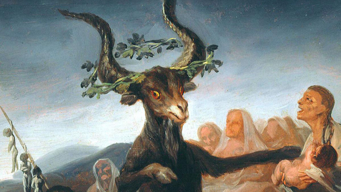 Francisco Goya, Sabba, particolare