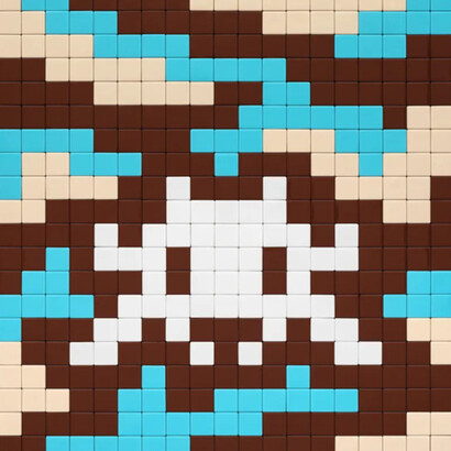 Space Invader, Camo W-3C-M1 (detail), 2023. Courtesy of Galerie Danysz