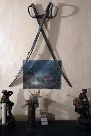 Interior de La Casa de Belmonte, Aragón, España