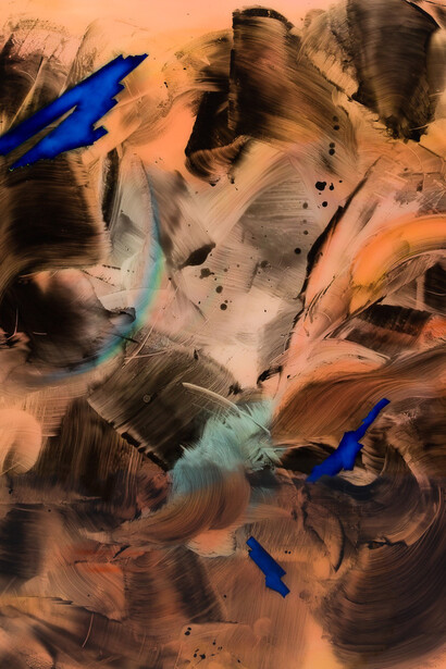 Camille Hannah, Feminam, Oil and synthetic polymer on plexi-glass, 180 x 150cm, 2017