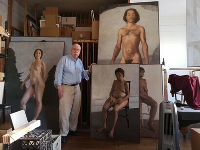 Francis Cunningham in his study
