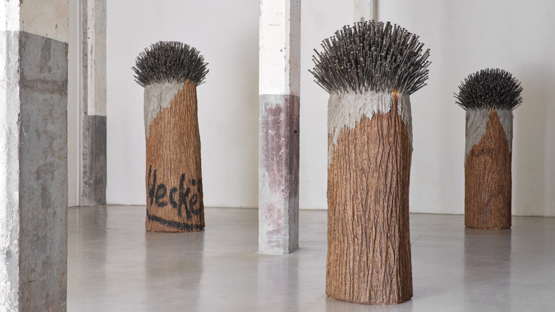 Günther Uecker, exhibition view. Courtesy of Axel Vervoordt Gallery