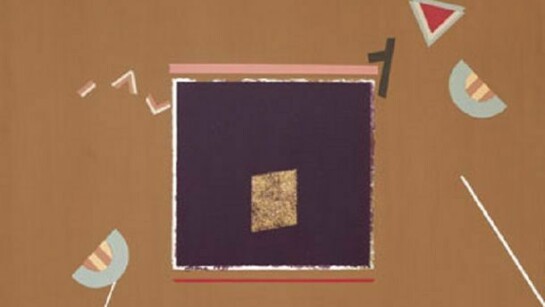 Carole Eisne, "Jazzue", acrylic on linen canvas, 40 x 47 inches, 1981