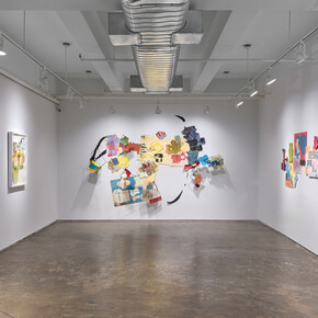 Yvette Drury Dubinsky, constructDEconstruct, exhibition view. Courtesy of A.I.R. Gallery